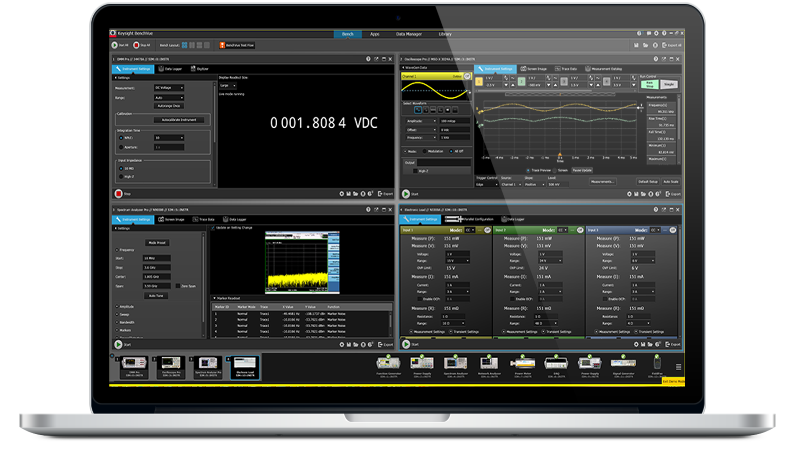 키사이트 PathWave BenchVue 소프트웨어 